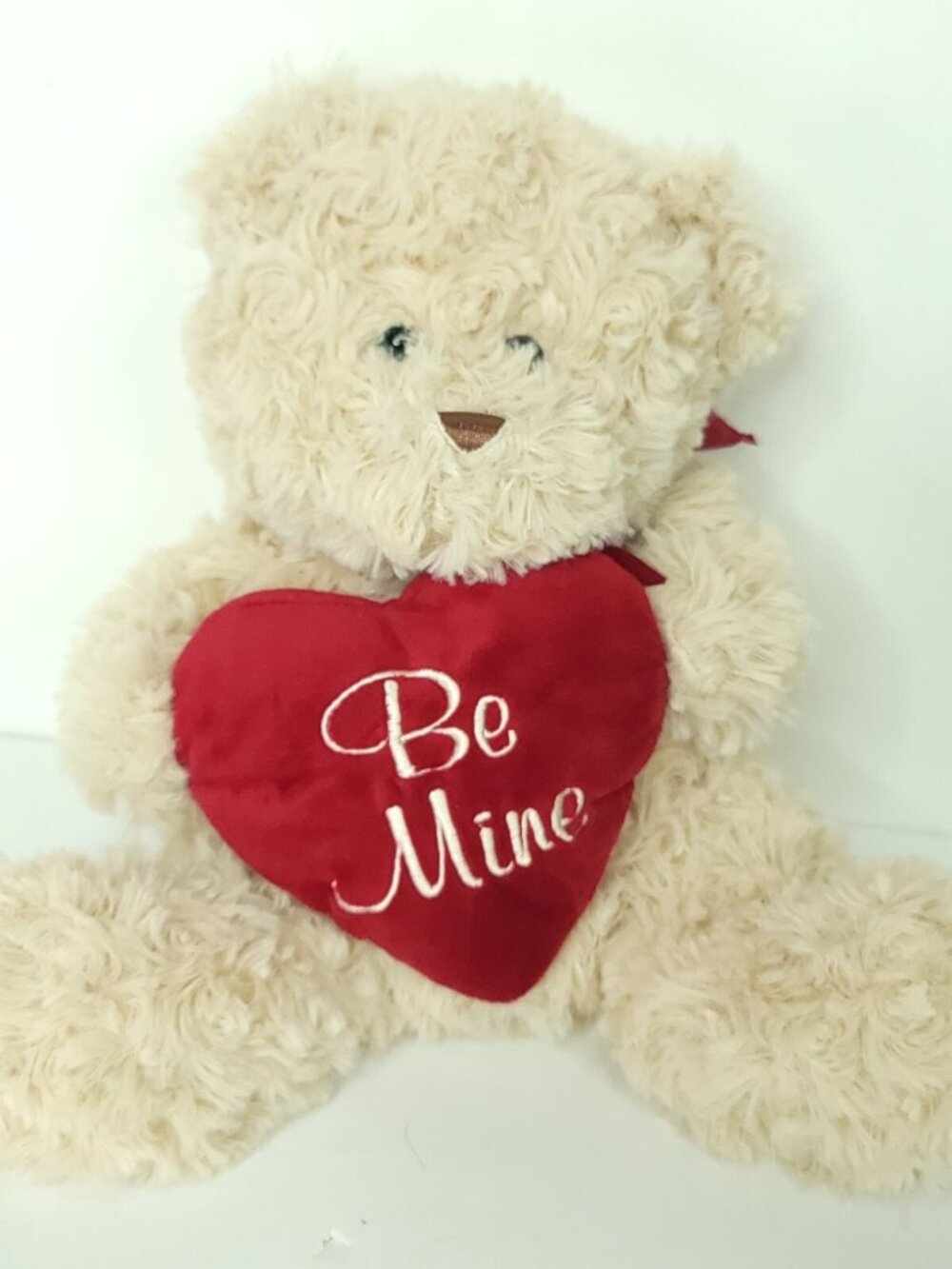 Valentine Day Bear Be Mine Heart Brown Hug Fun Plush Stuffed Animal 11"